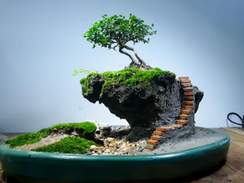 Gợi ý cách làm tiểu cảnh giúp tác phẩm Bonsai trông 'có hồn'